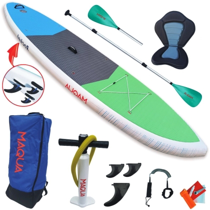 Надуваем стендъп падъл борд Maqua Rocket Kayak Set 10'8"