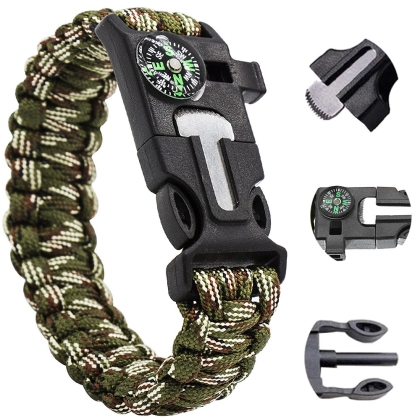 Survival Bracelet 5-in-1 Camo